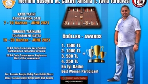 HÜSEYİN MERTHAN ÇAKIRLI TAVLA TURNUVASI KAYITLARI BAŞLADI