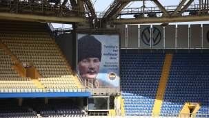 Fenerbahçe Ülker Stadı'ndaki Atatürk portresi yenilendi