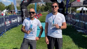 Boğaz'da triatlon şöleni! Kazananlar belli oldu