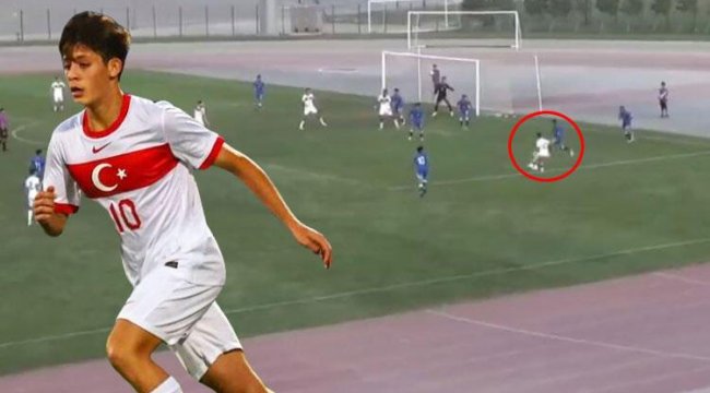 Fenerbahçe'nin genç yıldızı Arda Güler'den U17 Milli Takım maçında şık asist