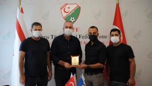 KTEB Başkanı Öksüz'den KTFF'ye ziyaret