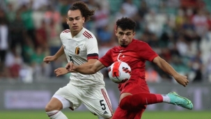 Türkiye 3 golle Belçika'ya kaybetti