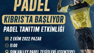 DÜNYAYI SARAN PADEL KIBRIS’TA BAŞLIYOR…