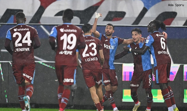 Trabzon geriden geldi