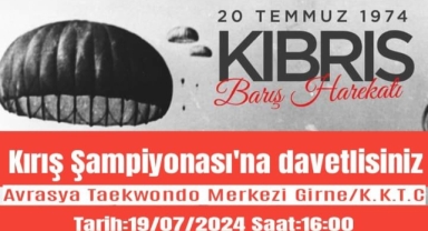 Taekwondo’da 20 Temmuz etkinliği