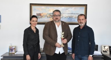 Cimnastik Federasyonu’ndan Başkan Şenkul’a teşekkür plâketi