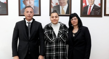 Cahitoğlu Sedef Nergiz’i kabul etti