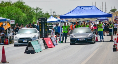 Drag Yarışı Hamitköy Çevre Yolu üzerinde yapıldı