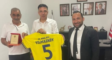 Yılmazköy’den Başkan Amcaoğlu’na ziyaret