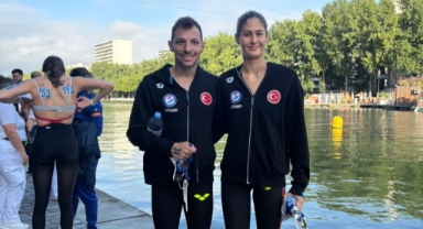 Doğukan, Paris’te kulaç attı
