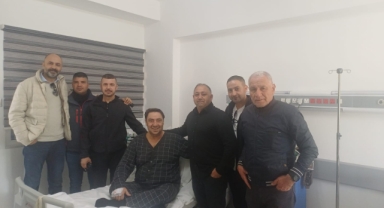 Hakemlerden Hüseyin Kıral’a geçmiş olsun ziyareti 