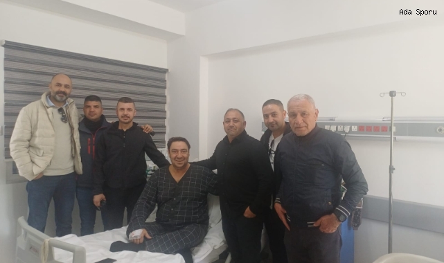 Hakemlerden Hüseyin Kıral’a geçmiş olsun ziyareti 