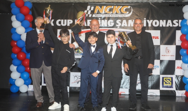 Kartingde şampiyonlar kupalarını aldı
