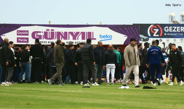 Maç sonu istenmeyen olaylar...