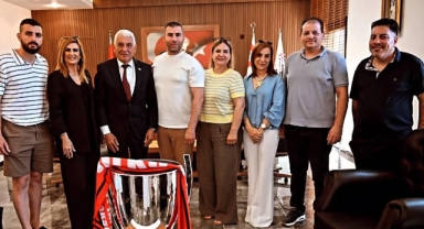Baf Ülkü Yurdu’ndan Mahmut Özçınar’a teşekkür ziyareti